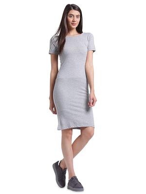 round neck bodycon dress - 17537872 - Standard Image - 4