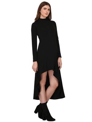 mock neck high low dress - 17537875 - Standard Image - 3
