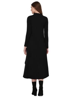 mock neck high low dress - 17537875 - Standard Image - 4