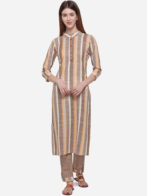 striped kurta pant set - 17538201 - Standard Image - 1