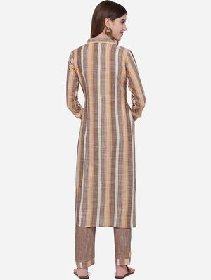 striped kurta pant set - 17538201 - Standard Image - 3