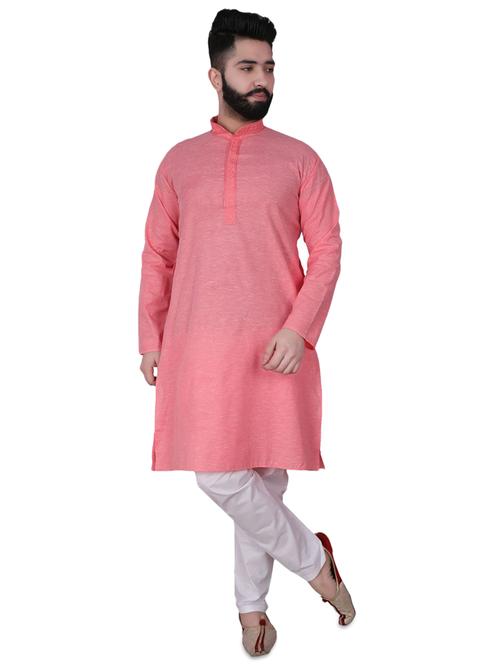 pink solid kurta pyjama set - 17538227 - Standard Image - 1