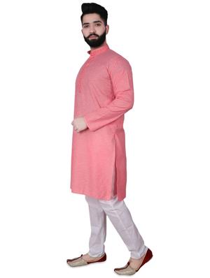 pink solid kurta pyjama set - 17538227 - Standard Image - 2