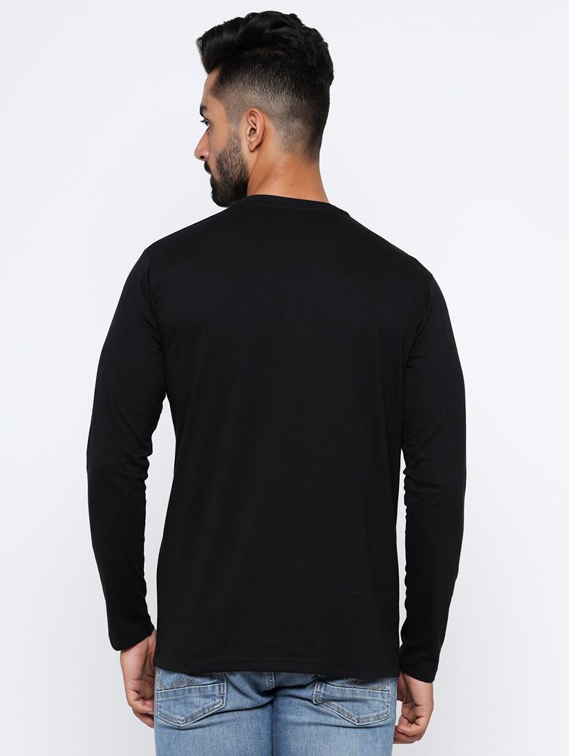 black solid t-shirt - 17538301 - Zoom Image - 3