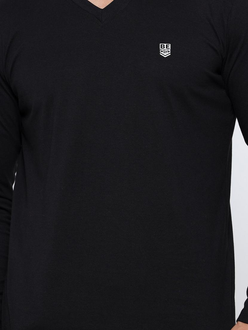 black solid t-shirt - 17538301 - Zoom Image - 4