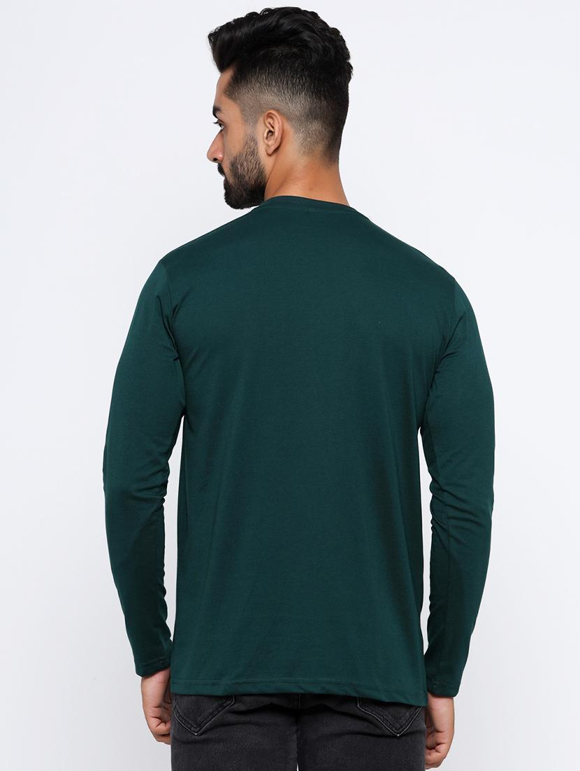 green solid t-shirt - 17538316 - Zoom Image - 3