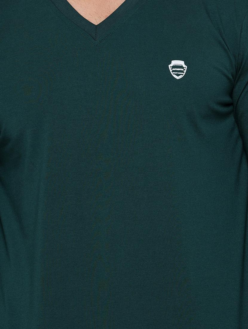 green solid t-shirt - 17538316 - Zoom Image - 4