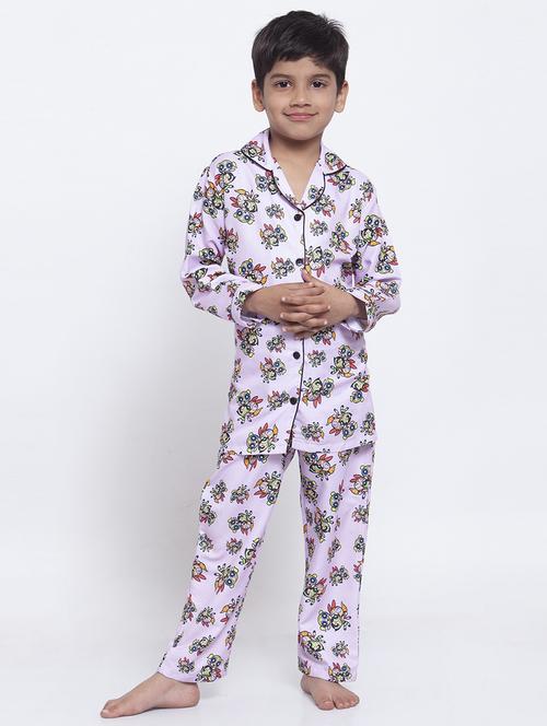purple pyjama set nightwear - 17538450 - Standard Image - 1