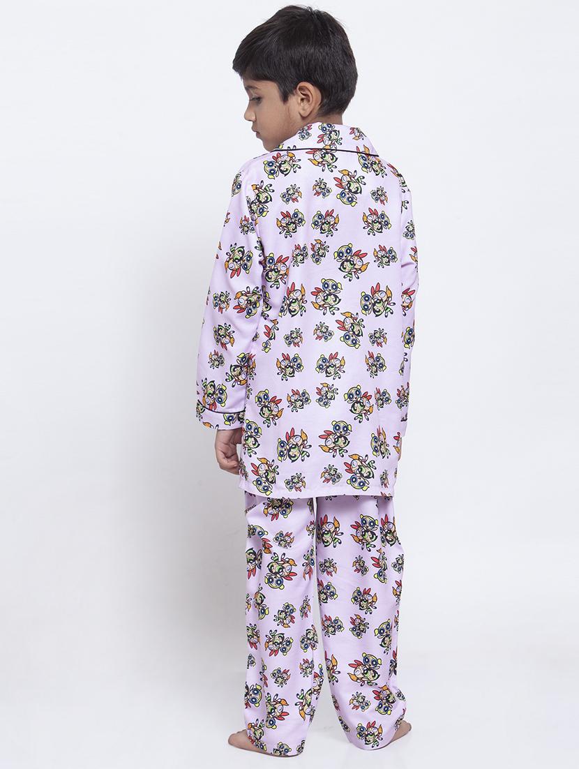 purple pyjama set nightwear - 17538450 - Zoom Image - 3