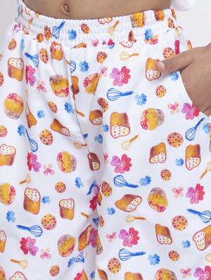 white pyjama set nightwear - 17538451 - Standard Image - 6