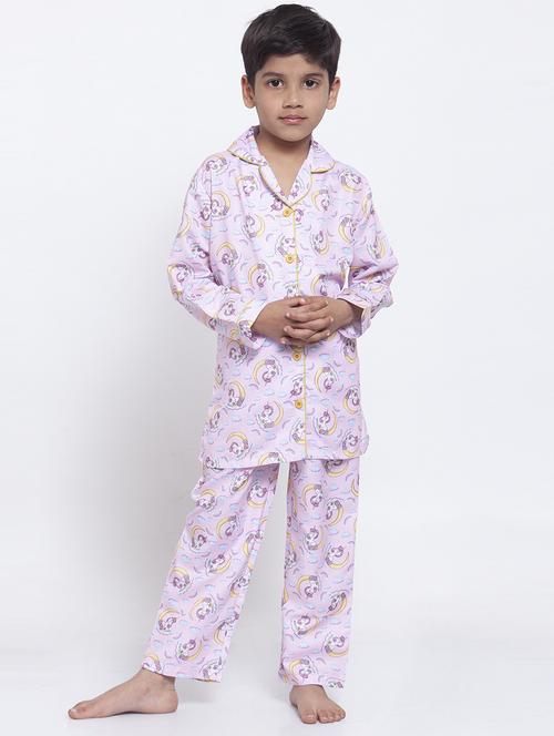 purple pyjama set nightwear - 17538452 - Standard Image - 1