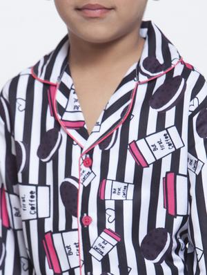 black pyjama set nightwear - 17538454 - Standard Image - 4