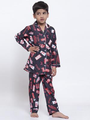 black pyjama set nightwear - 17538456 - Standard Image - 2
