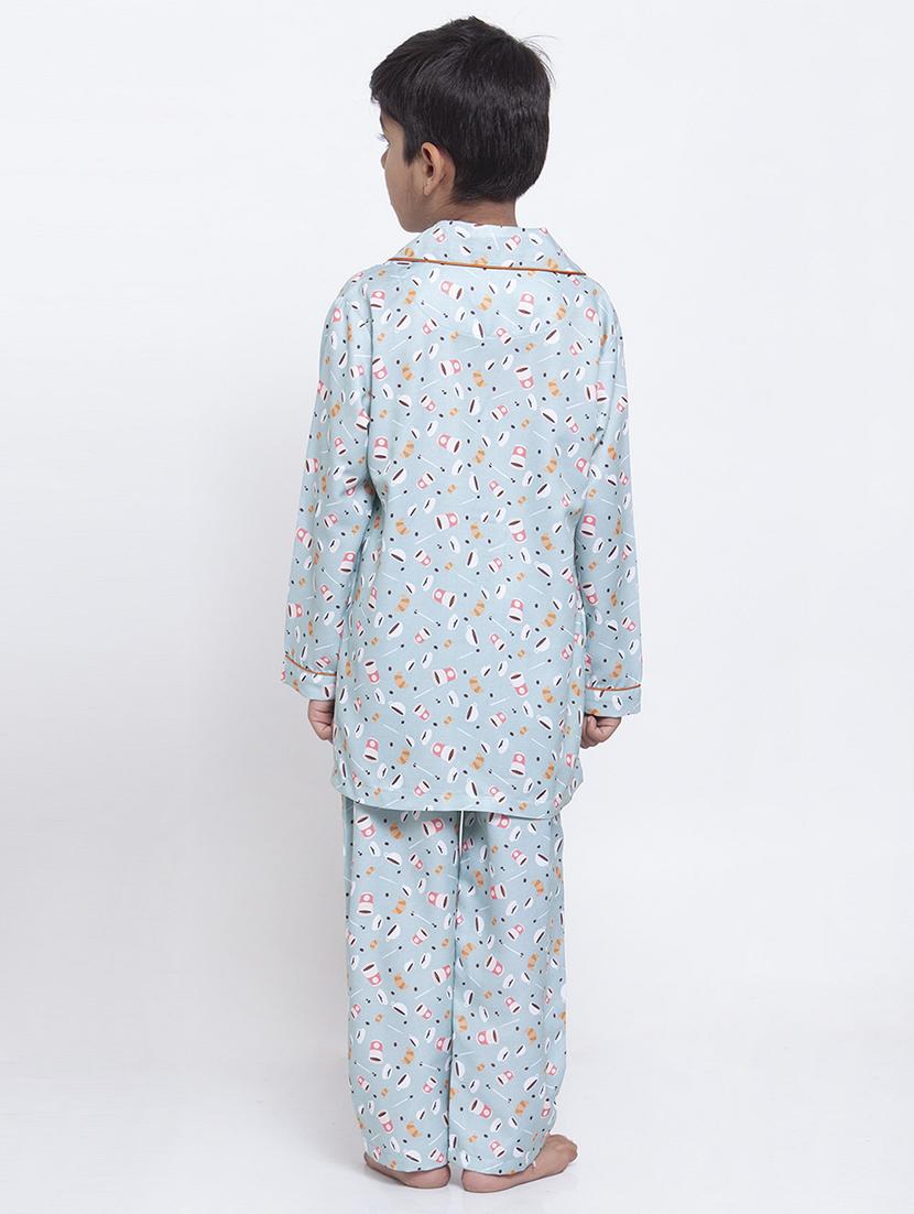 blue pyjama set nightwear - 17538458 - Zoom Image - 3