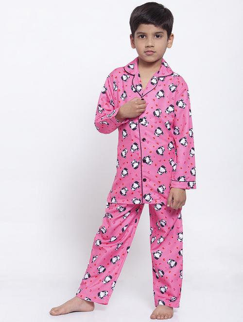 pink pyjama set nightwear - 17538459 - Standard Image - 1