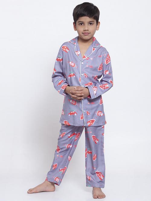 purple pyjama set nightwear - 17538460 - Standard Image - 1