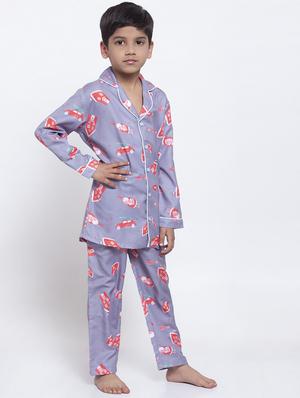 purple pyjama set nightwear - 17538460 - Standard Image - 2