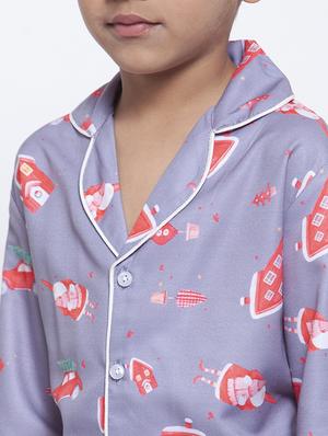 purple pyjama set nightwear - 17538460 - Standard Image - 4
