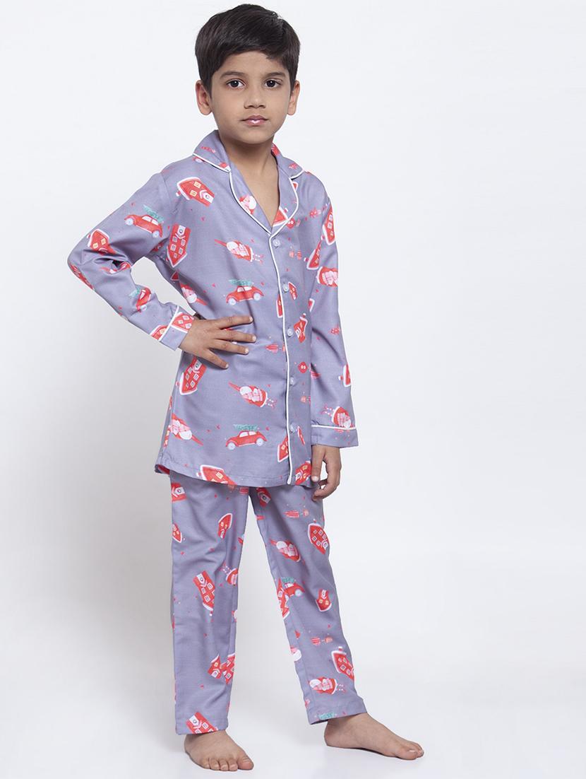 purple pyjama set nightwear - 17538460 - Zoom Image - 2