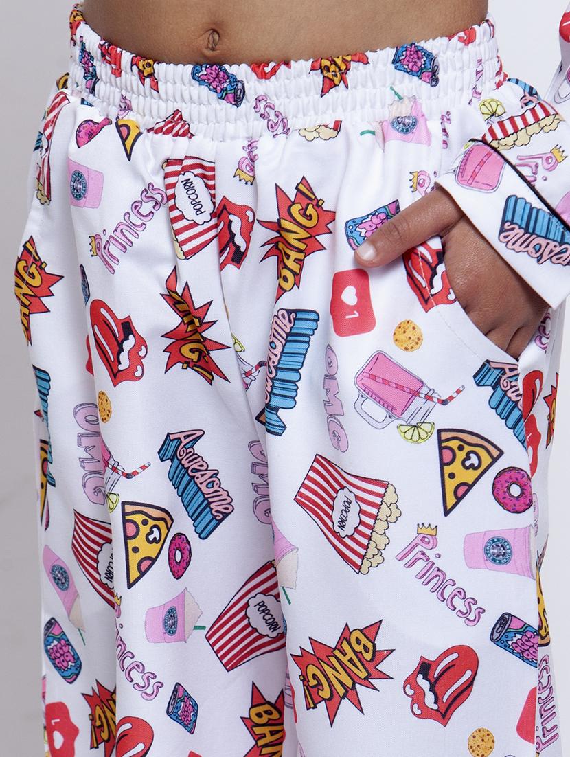 white pyjama set nightwear - 17538461 - Zoom Image - 6