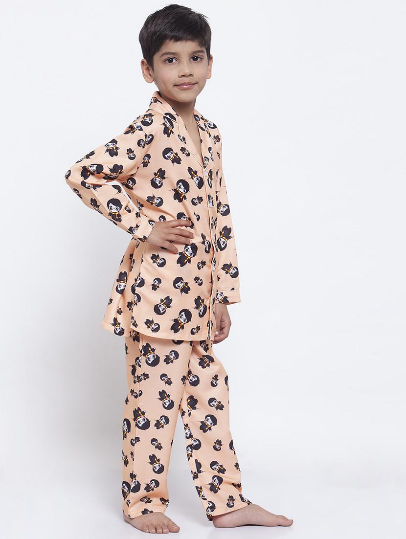 orange pyjama set nightwear - 17538466 - Zoom Image - 2