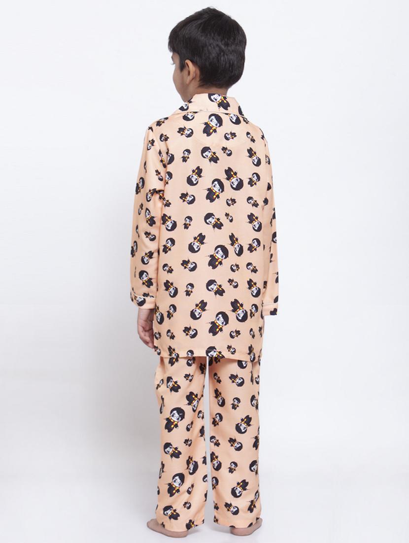 orange pyjama set nightwear - 17538466 - Zoom Image - 3