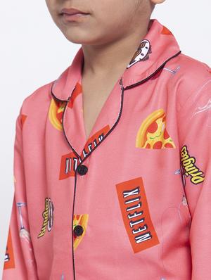 pink pyjama set nightwear - 17538467 - Standard Image - 4