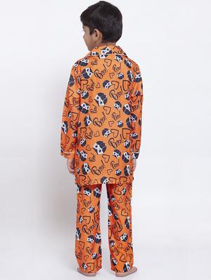 orange pyjama set nightwear - 17538469 - Standard Image - 3