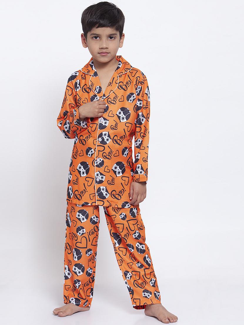 orange pyjama set nightwear - 17538469 - Zoom Image - 1