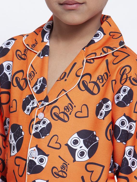 orange pyjama set nightwear - 17538469 - Zoom Image - 4