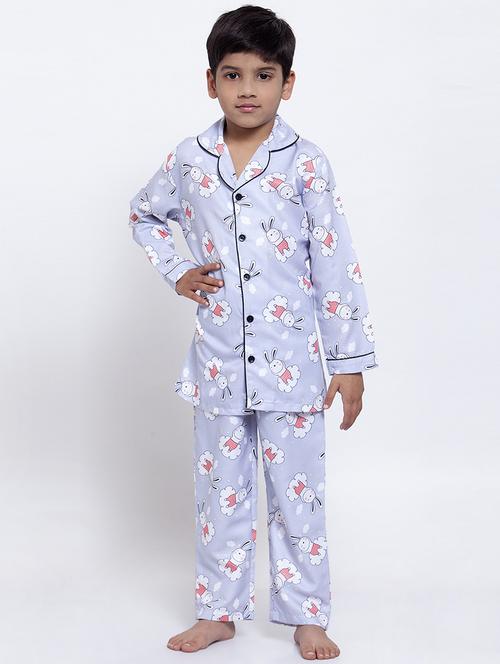 purple pyjama nightwear set - 17538471 - Standard Image - 1