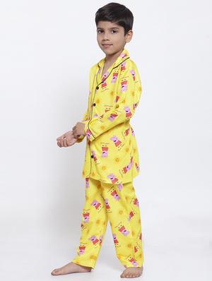 yellow pyjama nightwear set - 17538472 - Standard Image - 2