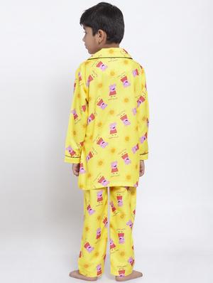 yellow pyjama nightwear set - 17538472 - Standard Image - 3