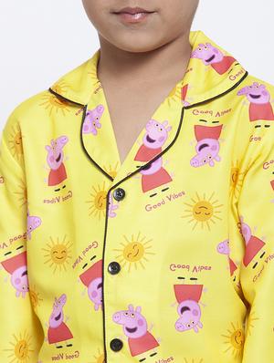 yellow pyjama nightwear set - 17538472 - Standard Image - 4