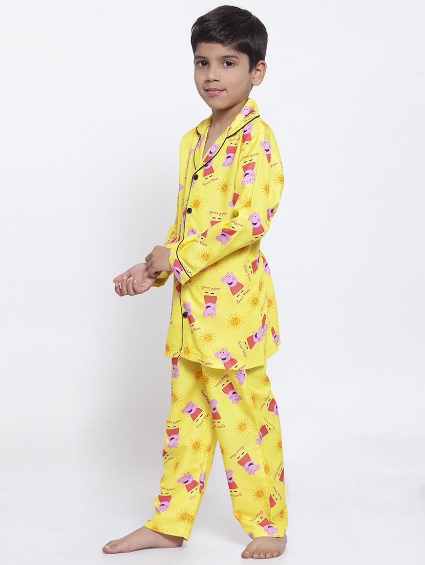 yellow pyjama nightwear set - 17538472 - Zoom Image - 2