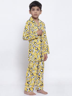 yellow pyjama nightwear set - 17538473 - Standard Image - 2