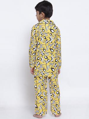 yellow pyjama nightwear set - 17538473 - Standard Image - 3
