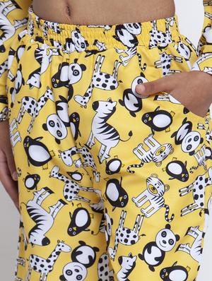 yellow pyjama nightwear set - 17538473 - Standard Image - 6