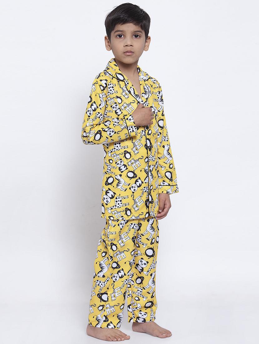 yellow pyjama nightwear set - 17538473 - Zoom Image - 2