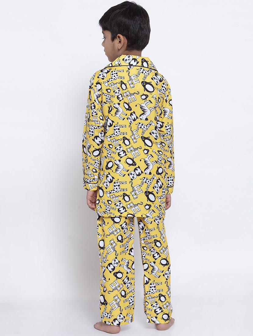 yellow pyjama nightwear set - 17538473 - Zoom Image - 3