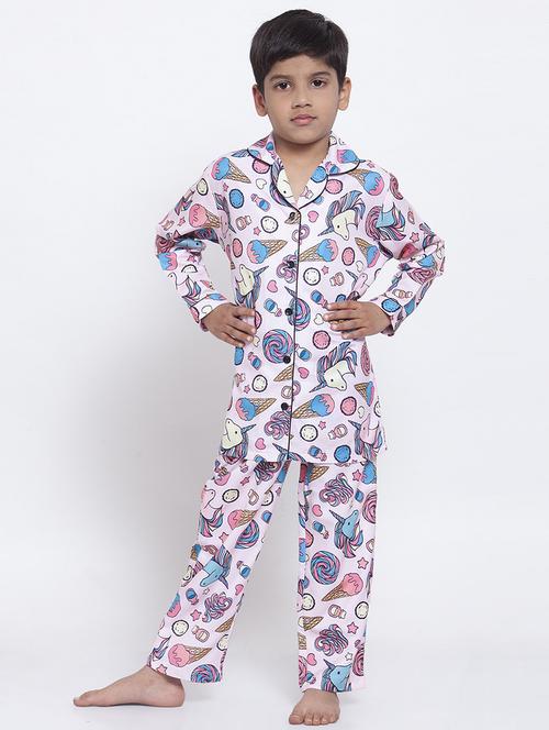 pink pyjama nightwear set - 17538474 - Standard Image - 1
