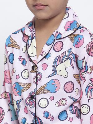 pink pyjama nightwear set - 17538474 - Standard Image - 4