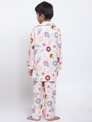 white pyjama nightwear set - 17538483 - Standard Image - 3