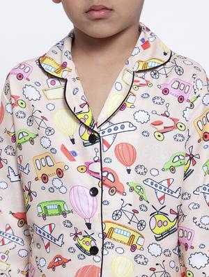pink pyjama nightwear set - 17538485 - Standard Image - 4