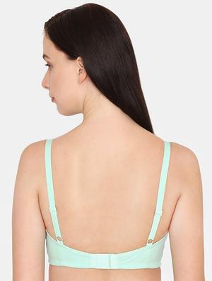 green cotton regular bra - 17538650 - Standard Image - 2