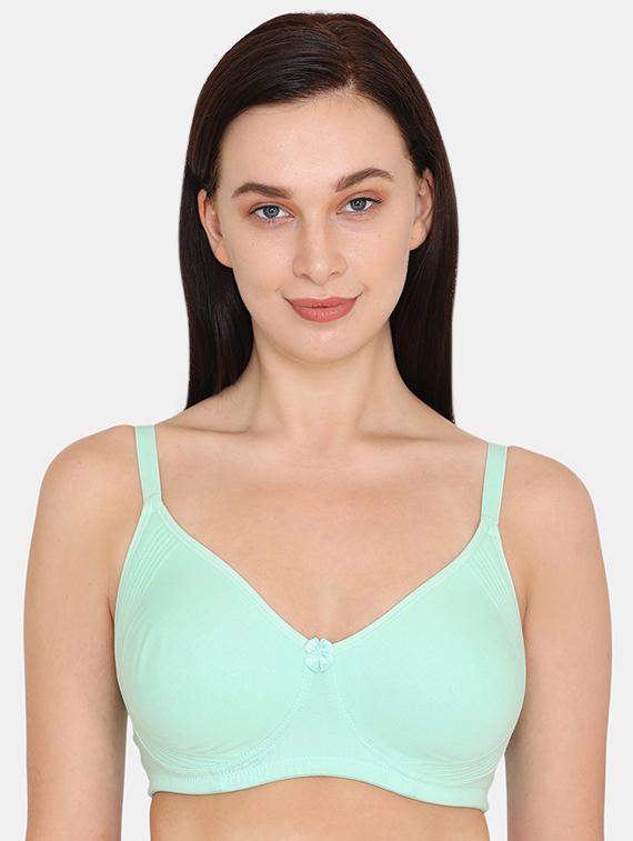 green cotton regular bra - 17538650 - Zoom Image - 1