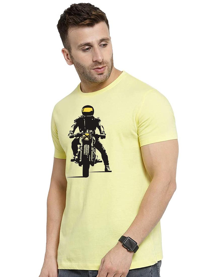 yellow printed t-shirt - 17538934 - Zoom Image - 2