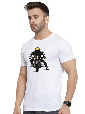 white printed t-shirt - 17538935 - Standard Image - 2