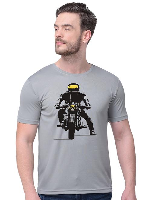 grey printed t-shirt - 17538936 - Standard Image - 1