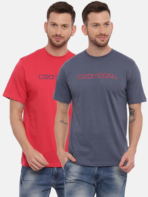 set of 2 multi colored printed t-shirts - 17538942 - Standard Image - 1